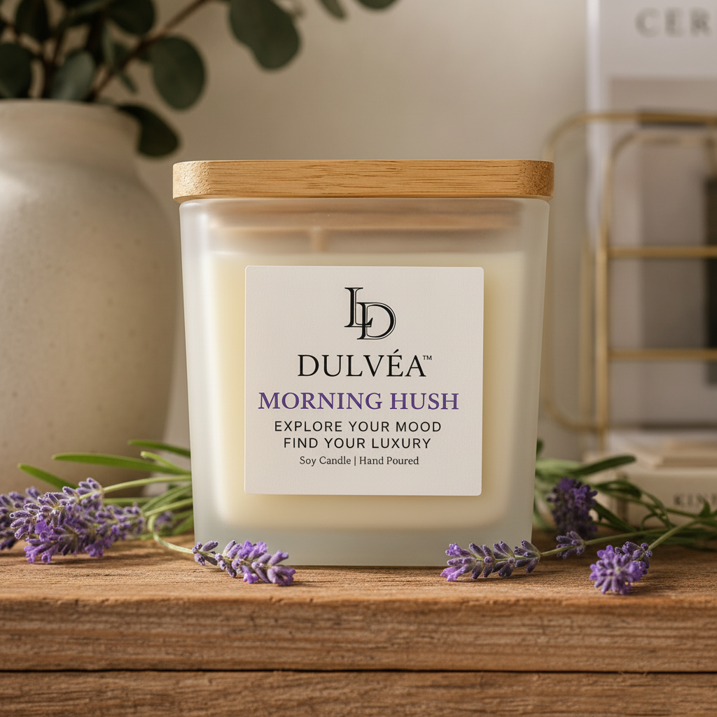 Morning Hush – Soy Candle, Net 08 oz | Wooden Wick