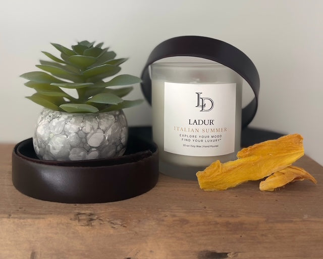 Italian Summer – Luxury Soy Candle, Net 08 oz  | Wooden Wick | Citrus & Soft Floral