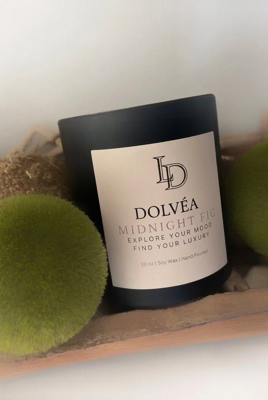 Midnight Fig – Luxury Soy Candle, Net 08 oz  | Wooden Wick | Warm Fig & Soft Woods